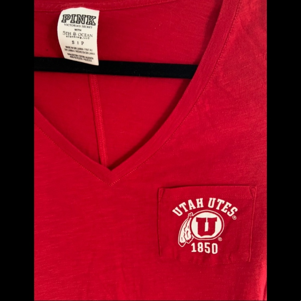 VS PINK | Red Utah University Tee